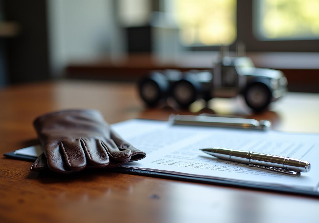 Legal documentation and logistics planning concept