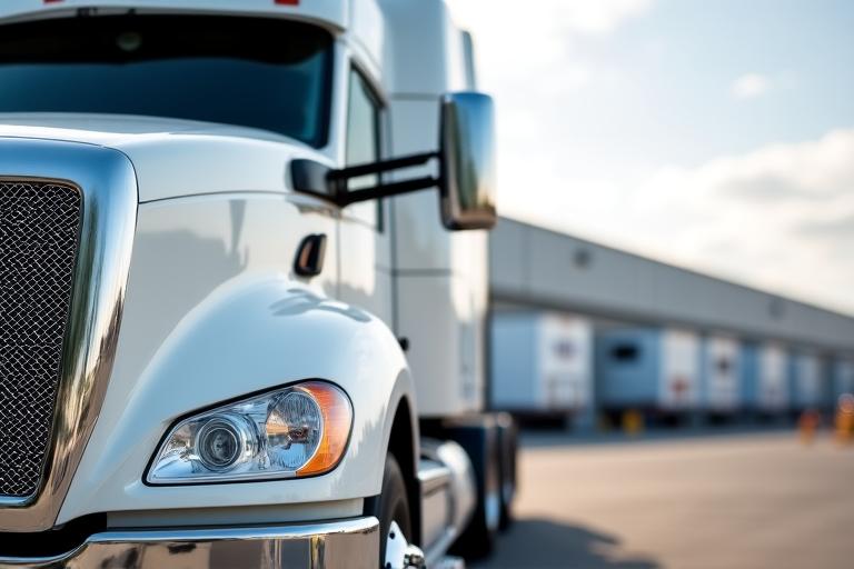Heavy-duty semi truck for long-distance freight